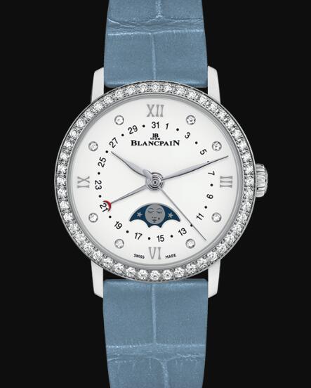 Blancpain Villeret Watch Review Quantième Phases de Lune Replica Watch 6106 4628 95A